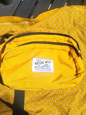 Keep Nature Wild Yellow Cross Body Bag
